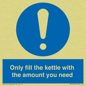 Only fill the kettle with the amount you need
